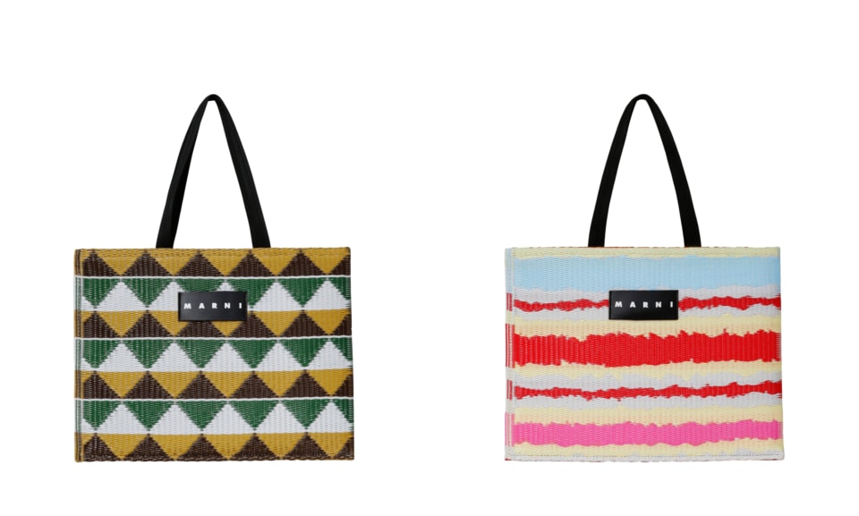 MARNI MARKETたたみトート tatami toteポリプロピレンナイロン牛革