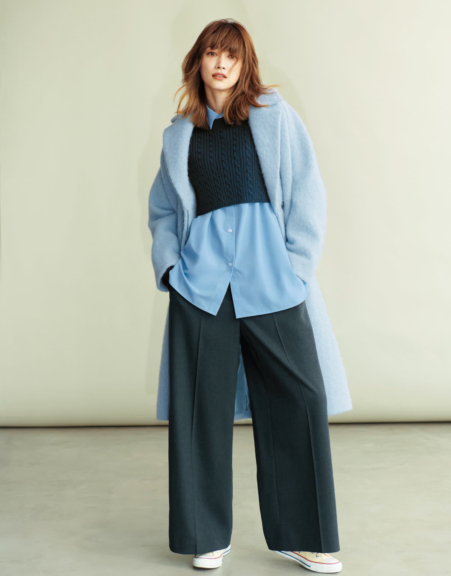 PRADA ストレッチジャージー ペンシルスカート◇プラダ◇ 金子綾さん