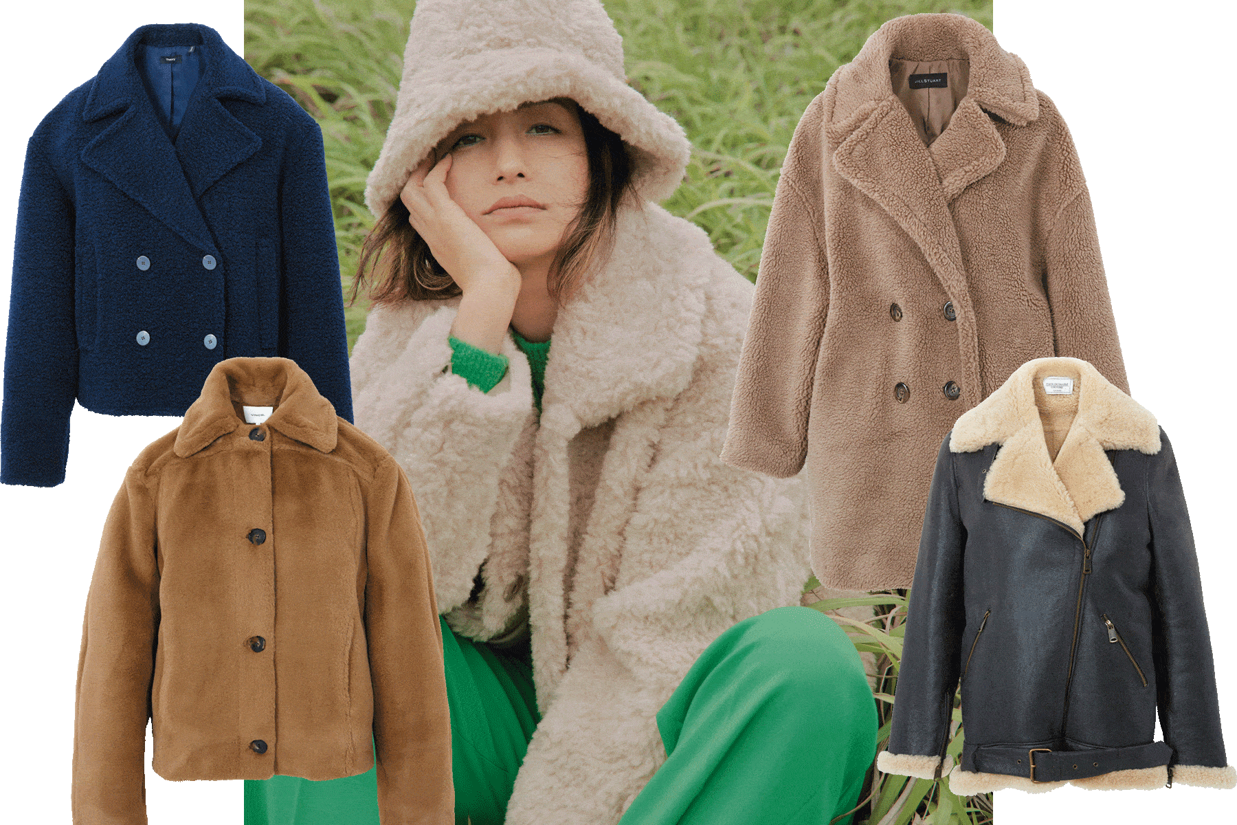 ボア&ムートン】短丈トレンドの魅力を堪能できるボリューム系コートを  