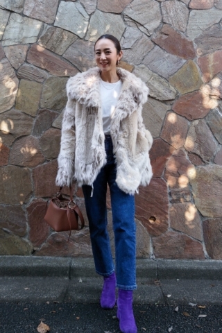 土井地恵理子が着るステラマッカートニーのコート