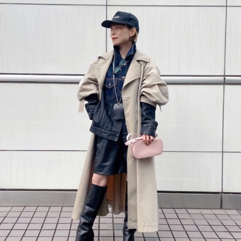 下島麻子さんが着るエトレトウキョウのコート