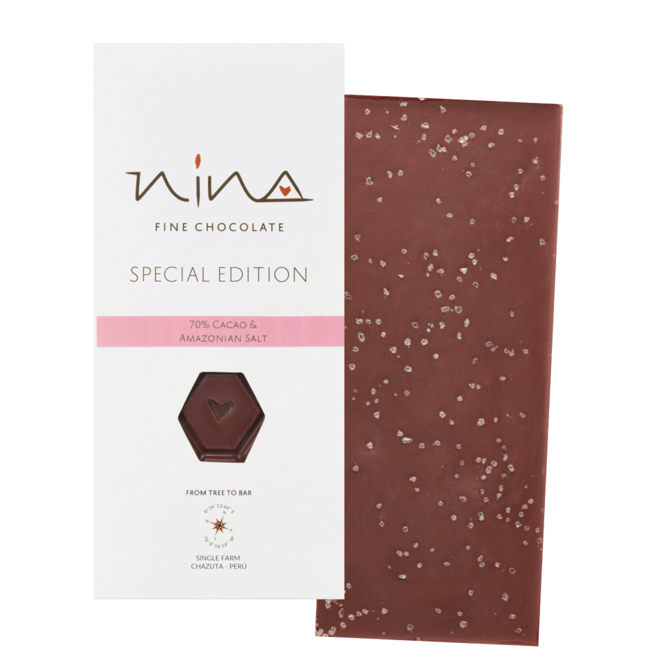 Nina Chocolate（ニーナ チョコレート）リミテッドエディション70%＆アマゾンソルト（1枚）￥1,836