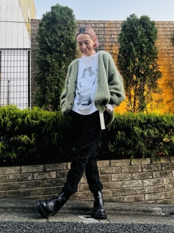 フリーランスPR、小林三江子さんのニットスタイル