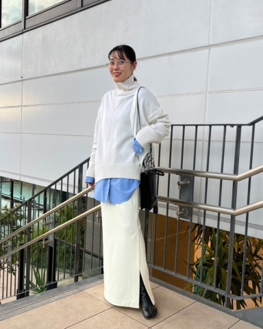 AP STUDIOの石川綾香さんが着るニット