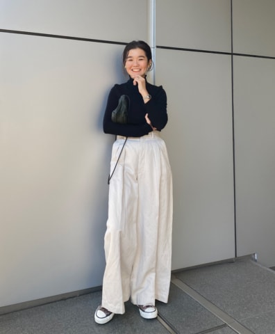 BEAMSプレス、目黒越子さんがつけるジュエリー