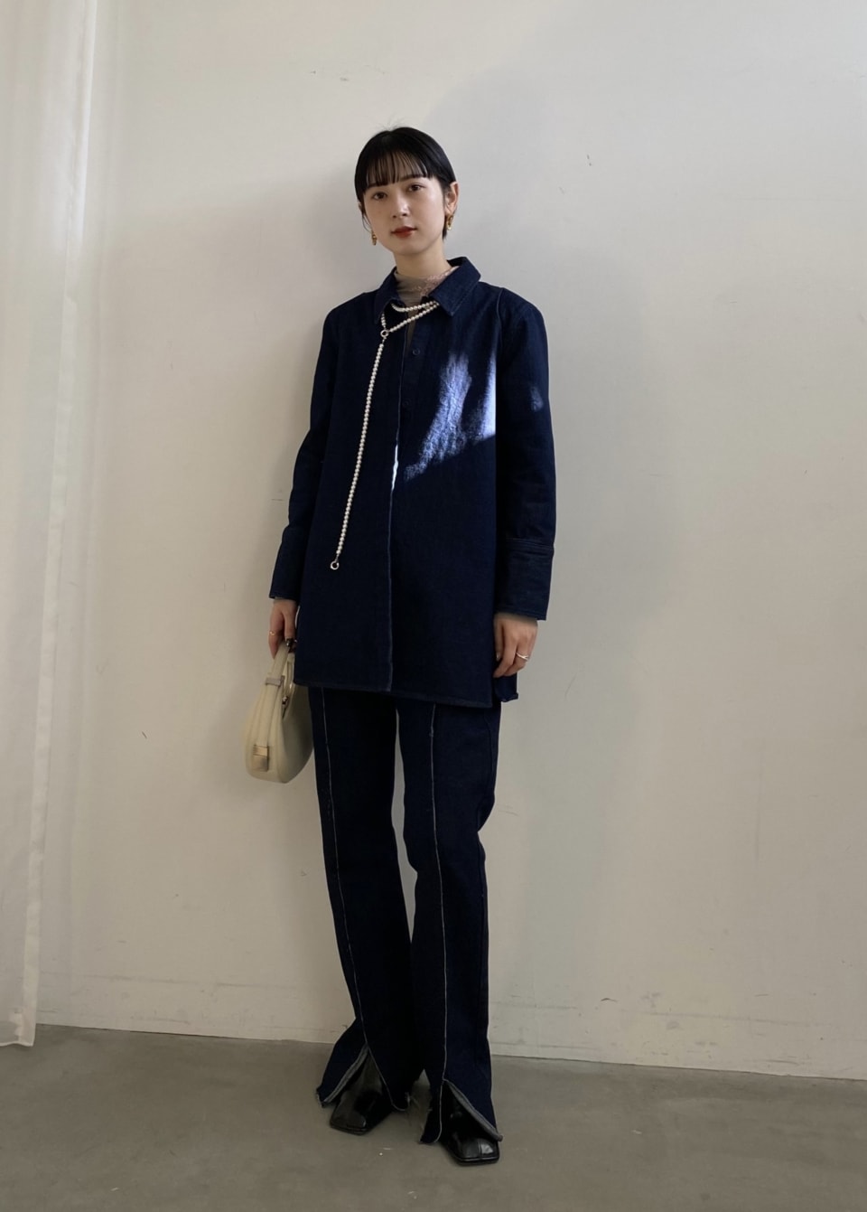 Ameri VINTAGEプレス 渋沢 優さんのブーツスタイル