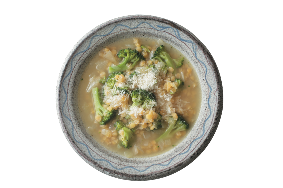 大庭英子先生『レンズ豆とブロッコリーのスープ』