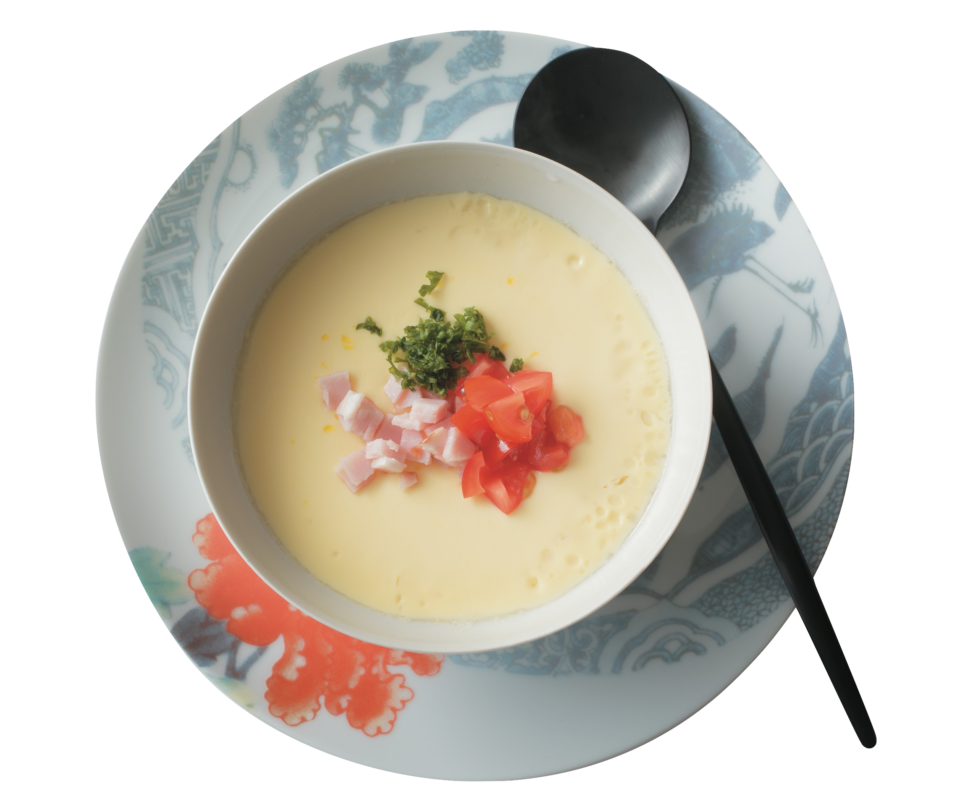 大庭英子先生の「レンジ茶碗蒸しスープ」のレシピ