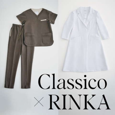 【Classico×RINKA】医療用ユニフォームを作る「クラシコ」と梨花のコラボレーションが実現！