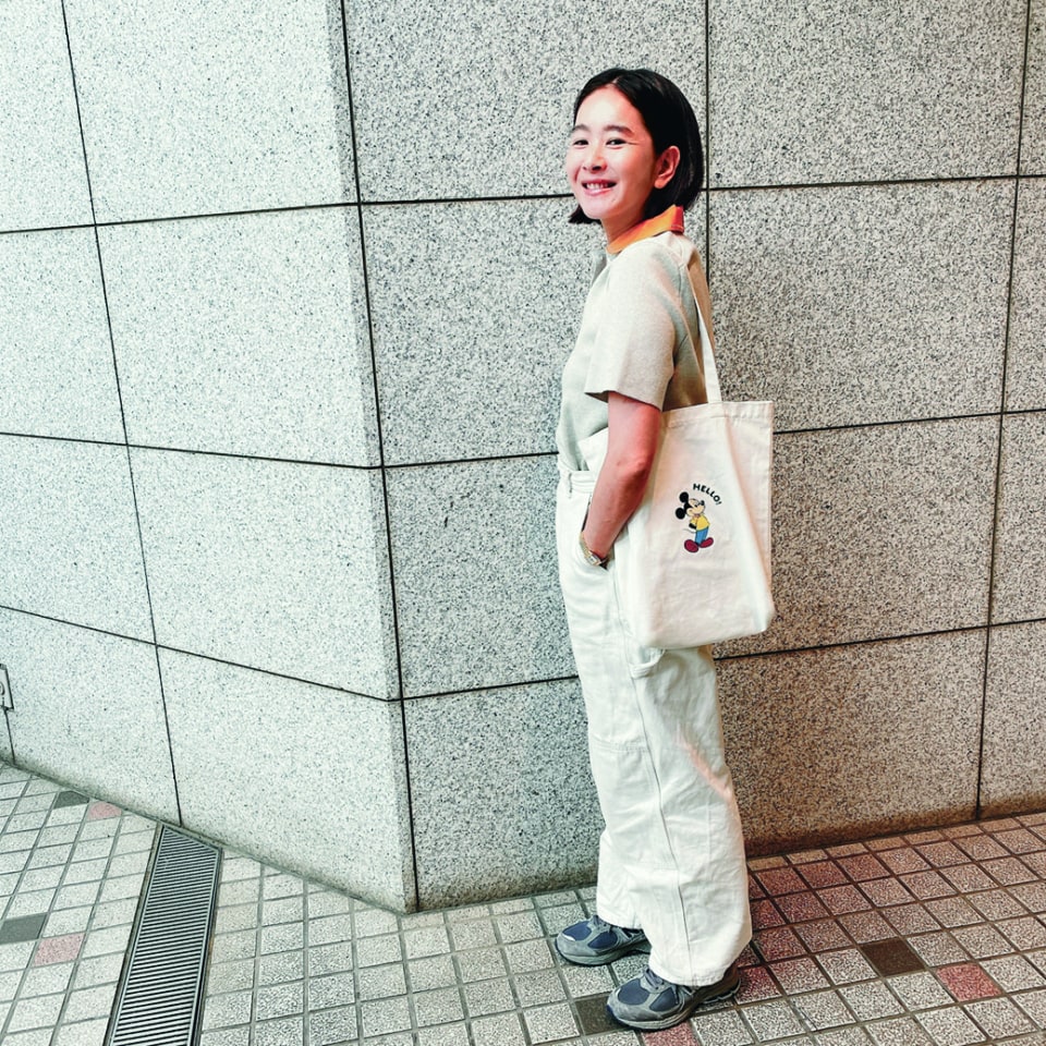 人気スタイリストの百々千晴さん監修のオトナミューズ７月号付録　ミッキーマウスデザインのトートバッグ