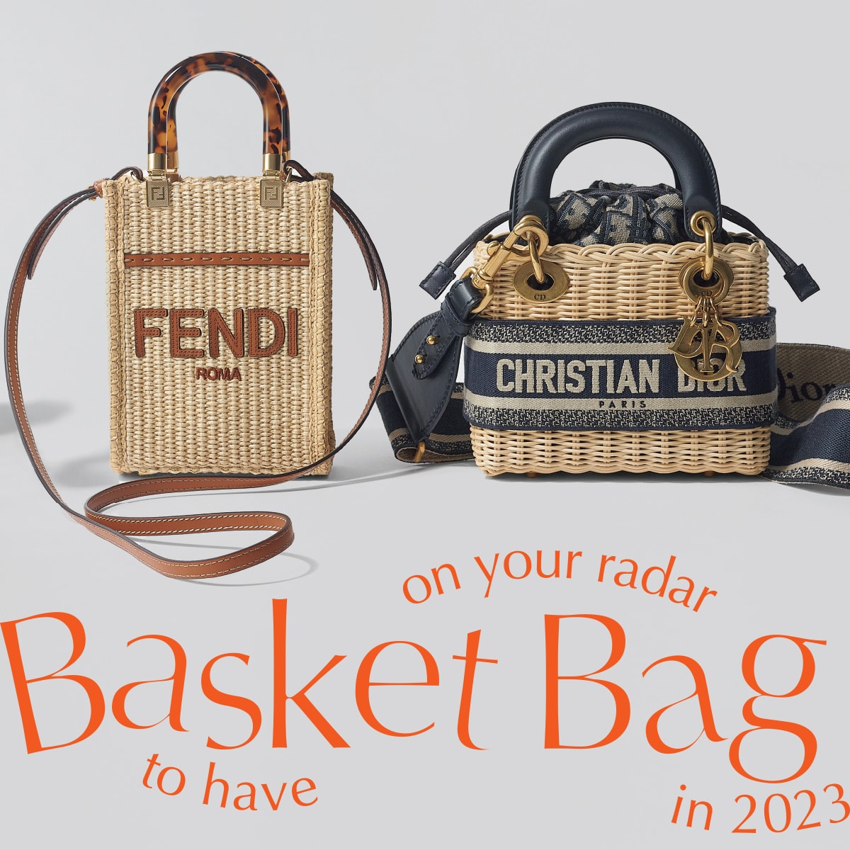 FENDI フェンディ ショルダーバック ストロー 2021春夏新作バッグ