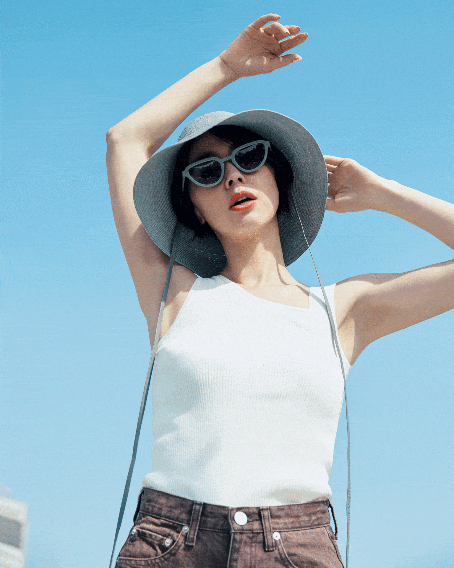 Chanel オレンジ リブ編み タンクトップ Chanel オレンジ リブ編み タンクトップ 【公式通販】