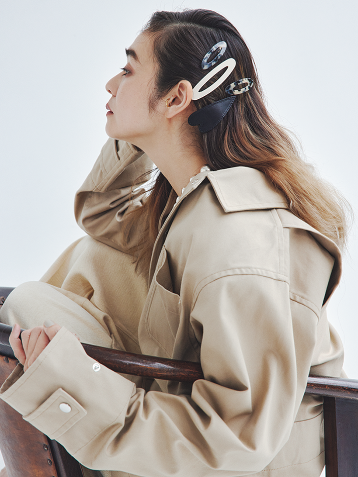 福岡玲衣　おしゃれ番長　竹下玲奈　ヘアアレンジ　テク要らず　リアルモード　バレッタ　サイドバレッタ　重ね着け