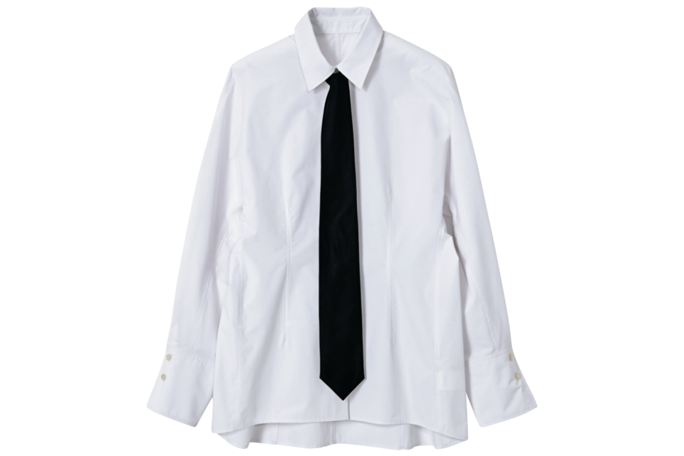 ルージュ・ヴィフのネクタイ付きシャツ