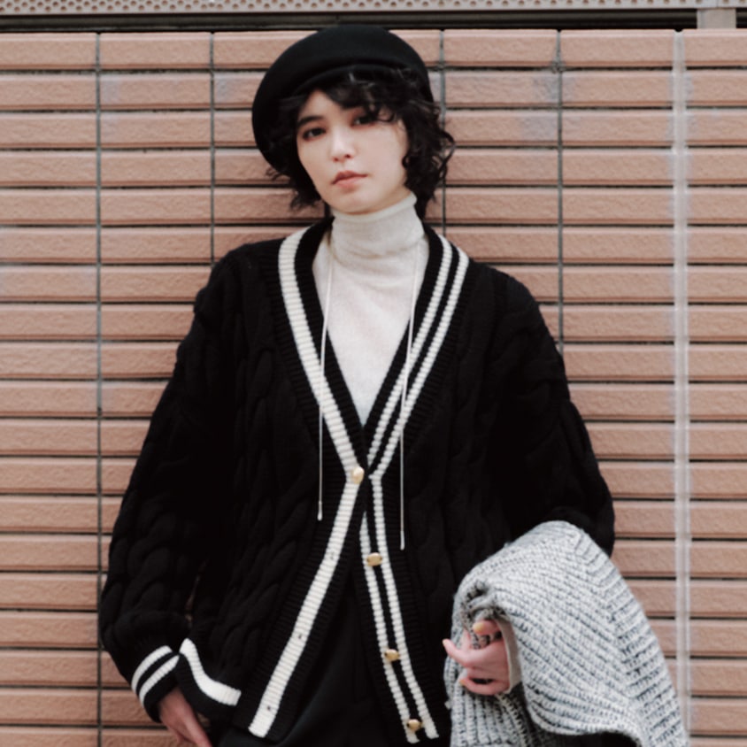 けまりあ JOURNAL STANDARD チルデンカーディガン DMA-