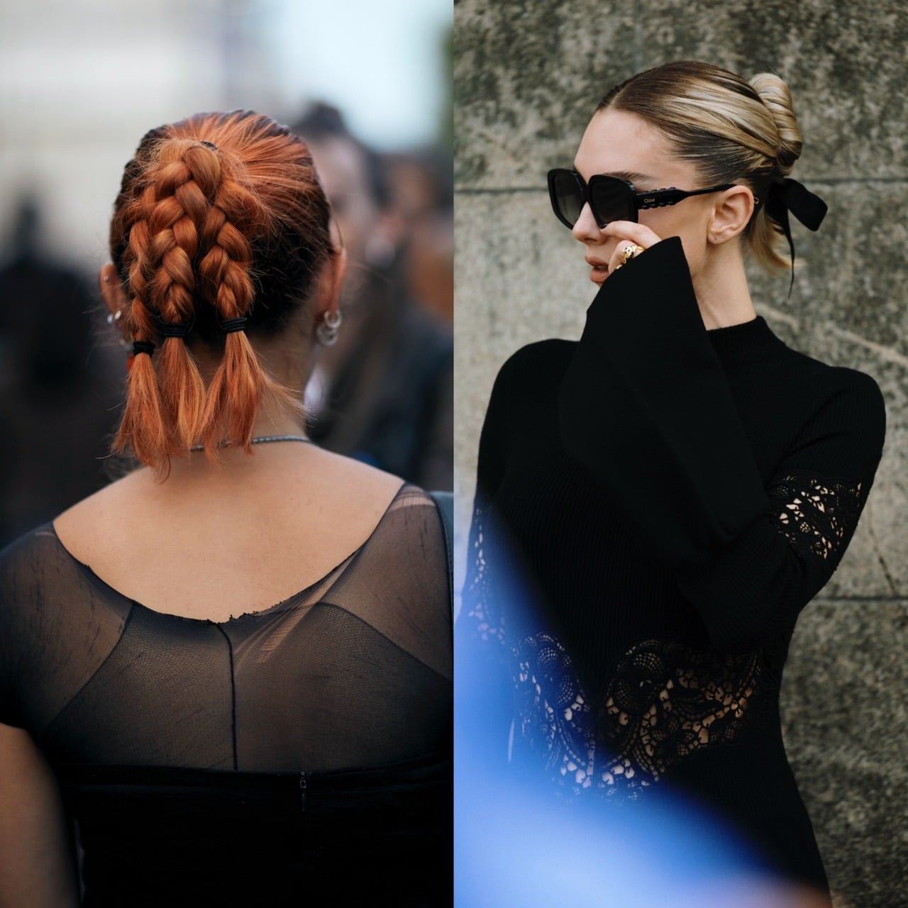 ブラックリボン＆編み編みに注目！ 海外ファッショニスタに学ぶ最旬