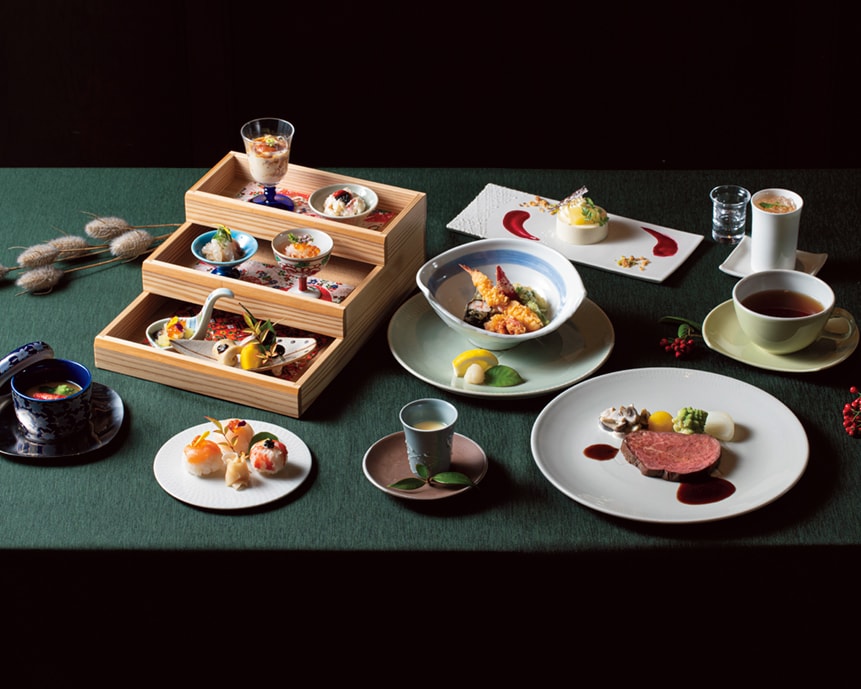 食を通して学びを得る小学校の「給食」をテーマとしたコース料理「九食」。京都及び近隣県の食材を用い、一品ごとに想いを込めて。