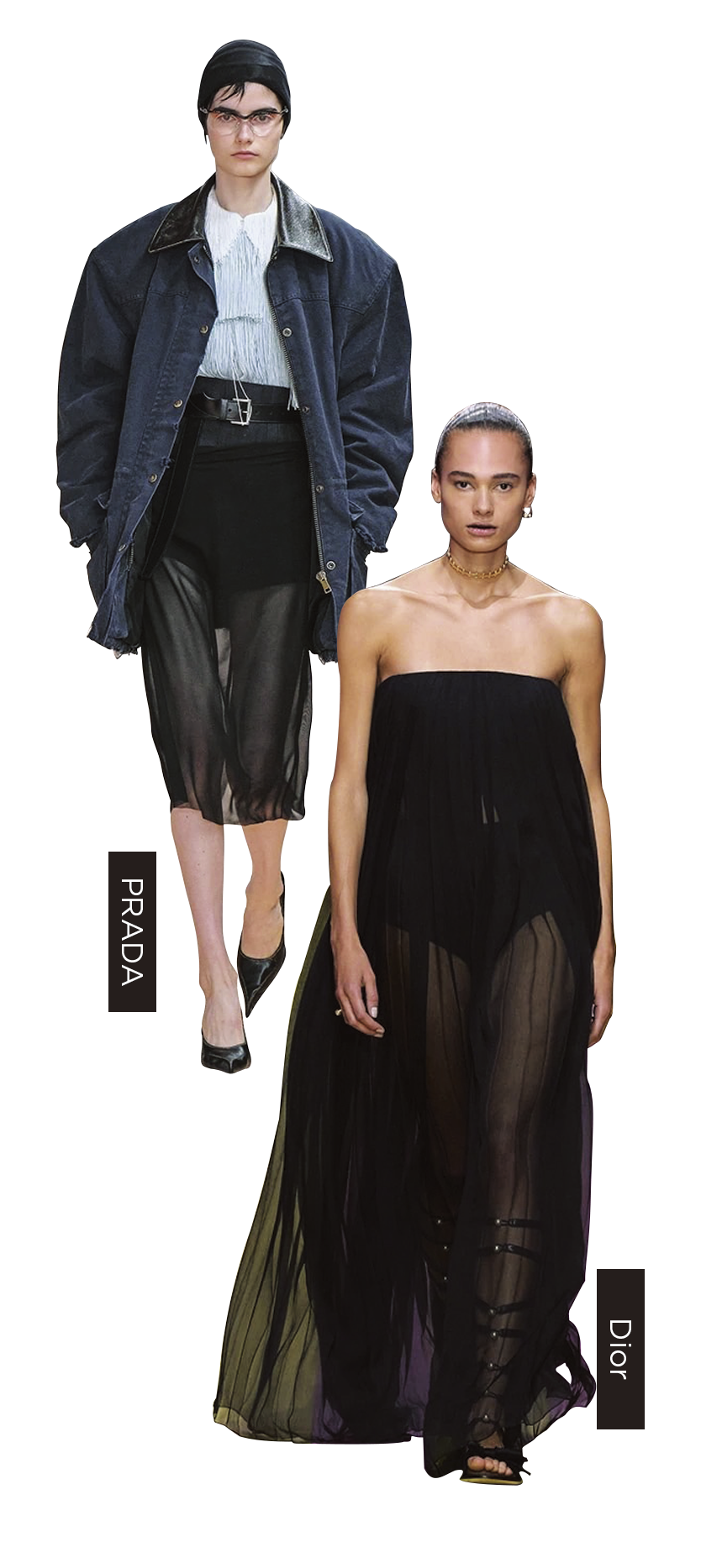 トレンドのパンツスタイル　PRADA＆Dior