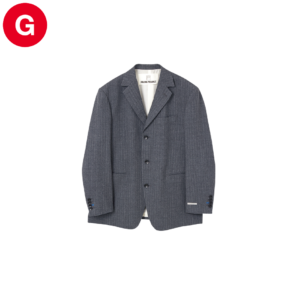 PRANK PROJECT スーツジャケット しっかりとした肩パッド入りのデザインで、メンズライクなジャケット。デイリーからオフィスシーン、オケージョンまで幅広く活躍する予感。ジャケット¥39,600（プランクプロジェクト／プランクプロジェクト 青山店）