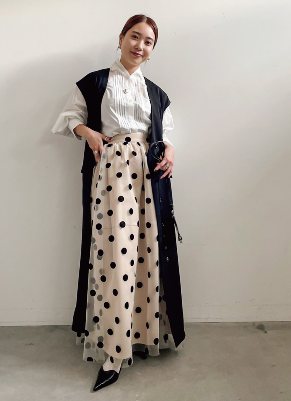 otona MUSE × AMFRI コラボDOT TULLE SKIRT - スカート