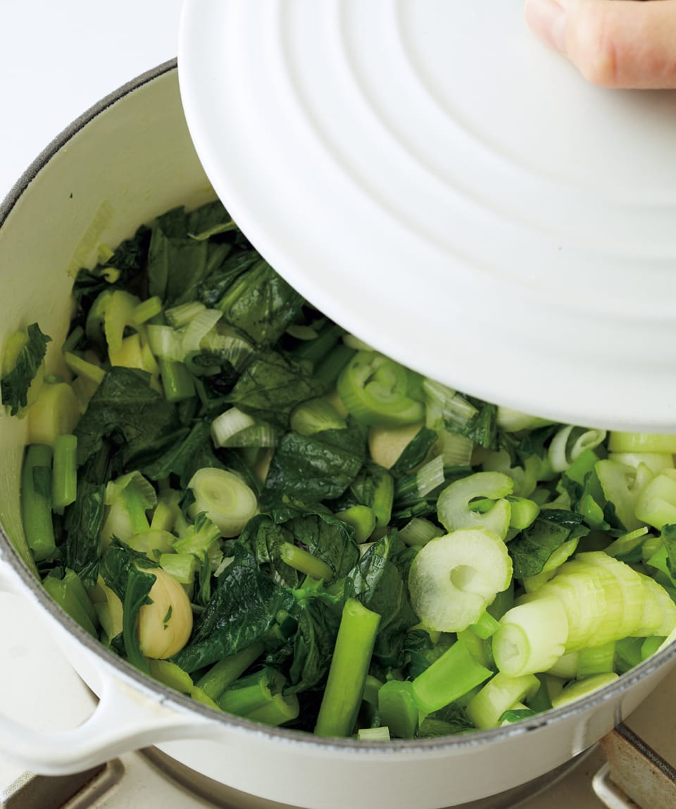 雑穀と緑野菜のミネストローネのPOINT