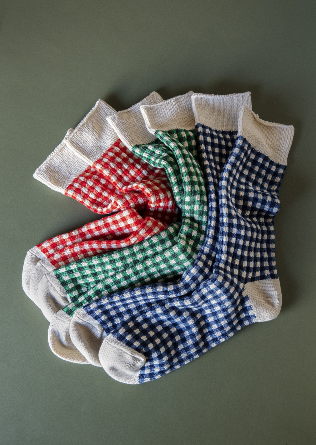 GINGHAM CHECK SOCKS