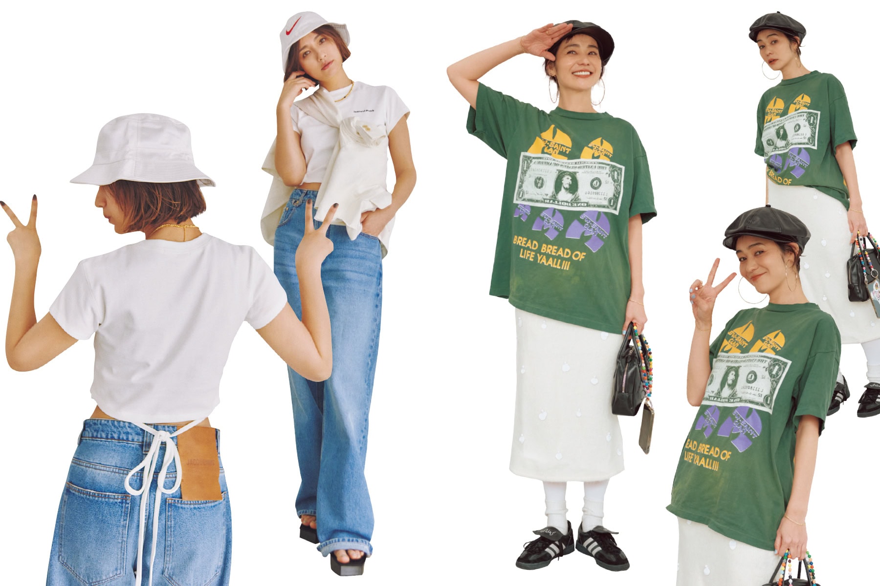 ミューズのおしゃれ番長、佐田真由美&竹下玲奈の2024年夏の最旬私服T