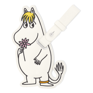 日本限定のラゲージタグ〈RIMOWA & MOOMIN Luggage Tag Flower〉¥37,510（リモワ／リモワ クライアントサービス）