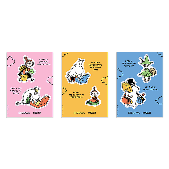 〈RIMOWA & MOOMIN Sticker Set〉¥6,600（リモワ／リモワ クライアントサービス）