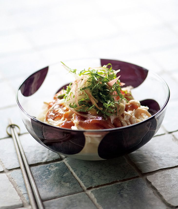 ツルッと喉ごしがよく、夏に欠かせない食材。麺が細く、くっつきやすいので、ゆでて冷やしたら、油を小さじ1からめておくと◎。