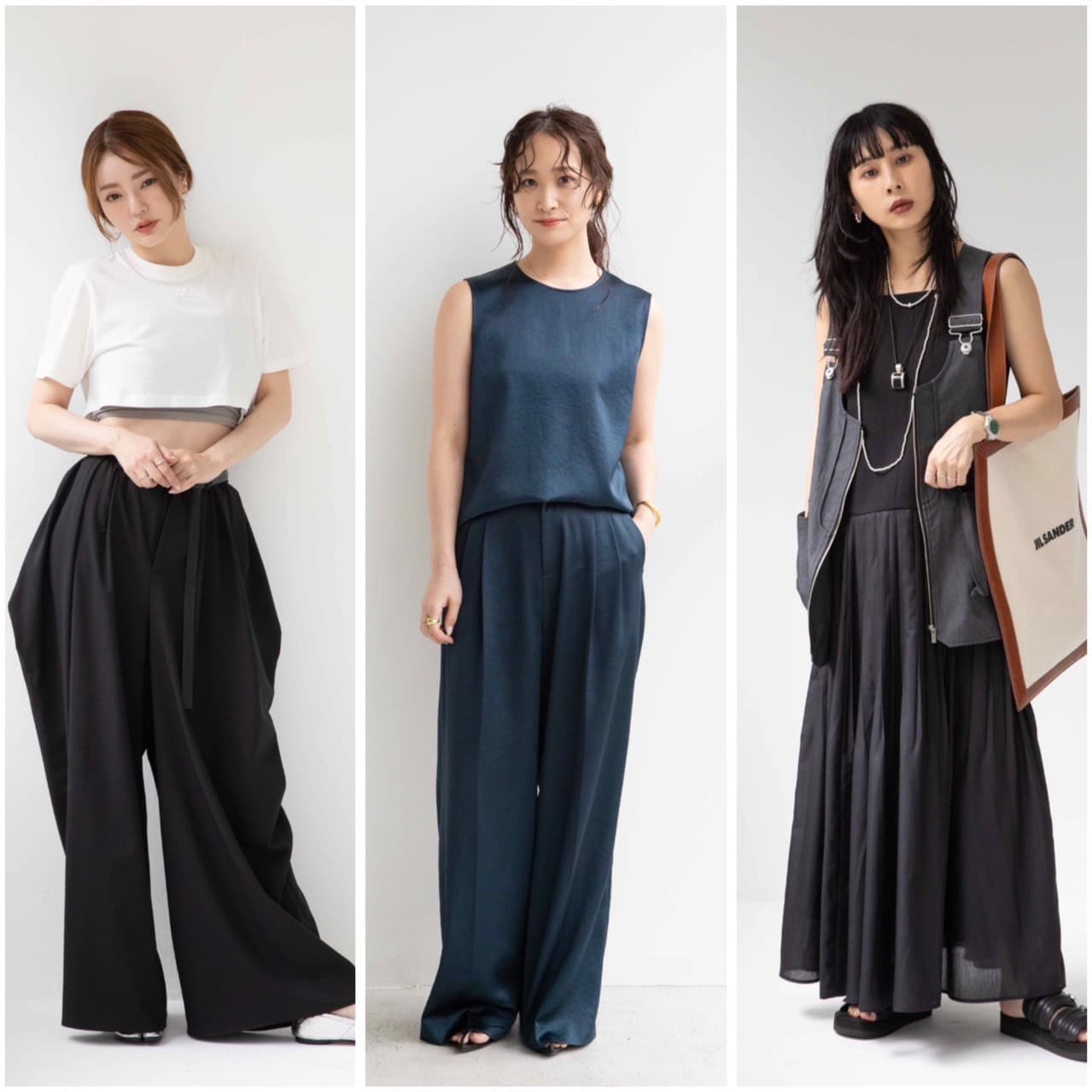 使える夏のブラック、サマになるワイドパンツ…。おしゃれ業界人の