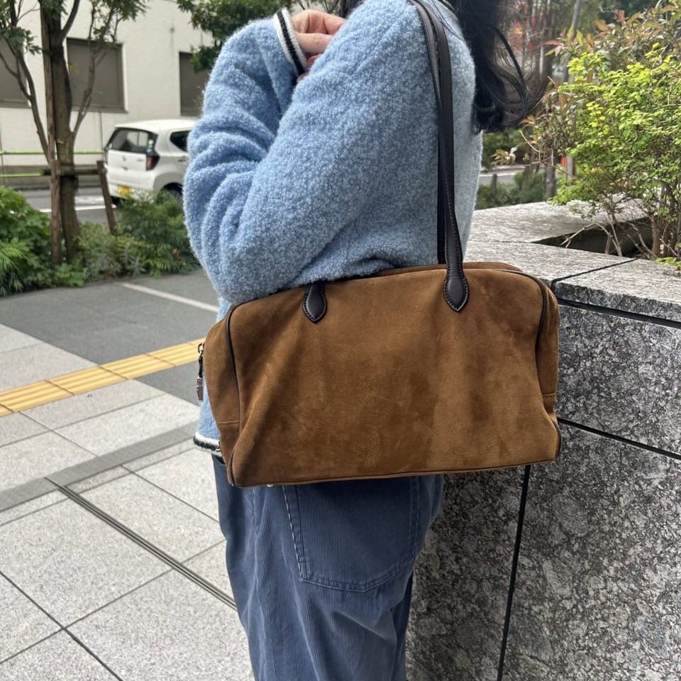 洗濯できるお手ごろウールカットソーに韓国製ボストンバッグ【おしゃれ 
