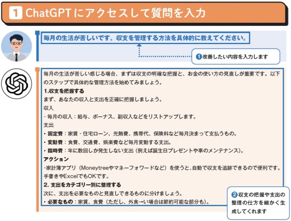 お金の節約やビジネスメール作成もできる！いまさら聞けない「ChatGPTの使い方3選」