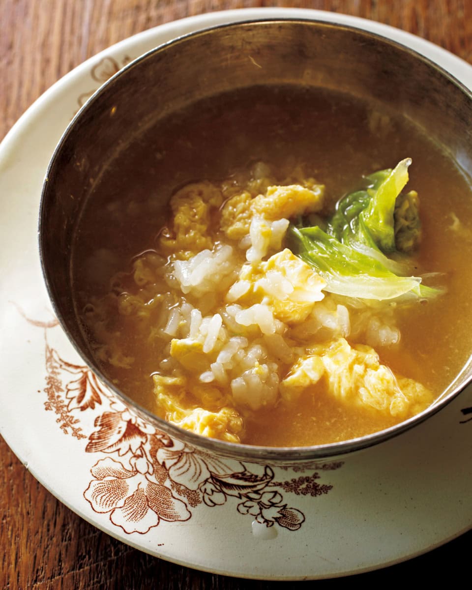 香ばし鶏と白菜のゆず鍋　卵ぞうすい