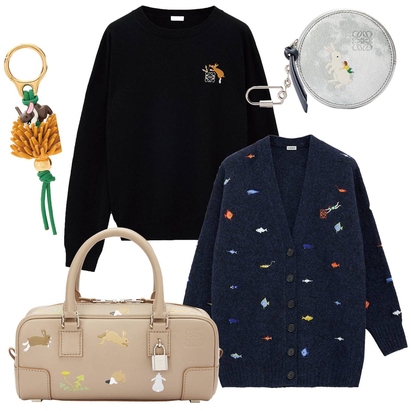 ロエベの新作ホリデーコレクション】うさぎやハムスターも登場