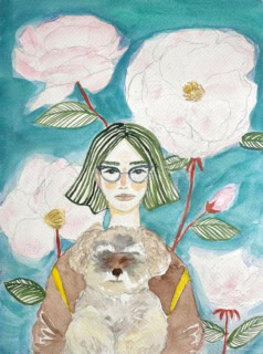 KAZTERRAMORIさんの作品「薔薇と犬」