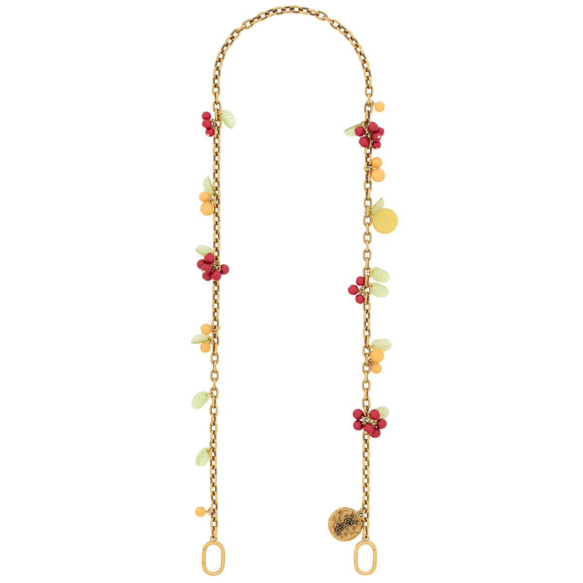 チェリー チャーム チェーン（レジン）¥170,500（サンローラン バイ アンソニー・ヴァカレロ／サンローラン クライアントサービス）