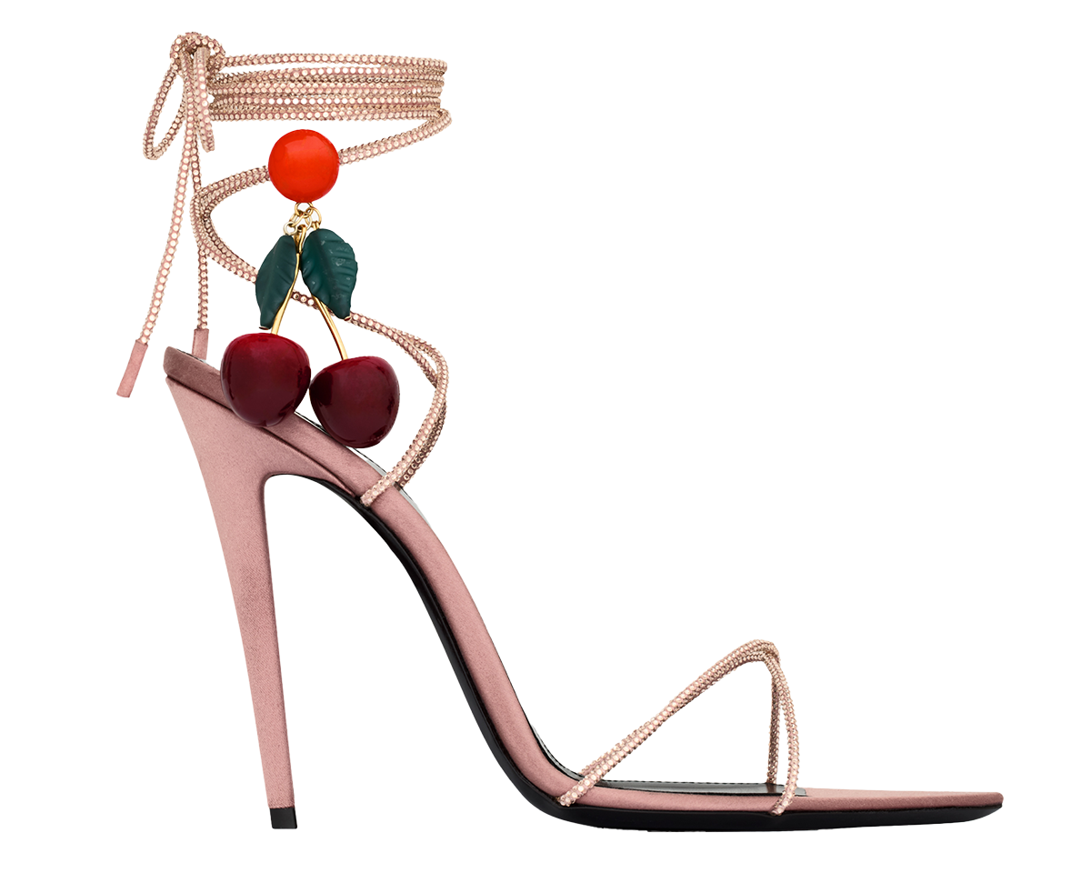 サンダル〈モン・シェリ〉［ヒール11㎝］¥627,000（サンローラン バイ アンソニー・ヴァカレロ／サンローラン クライアントサービス）
