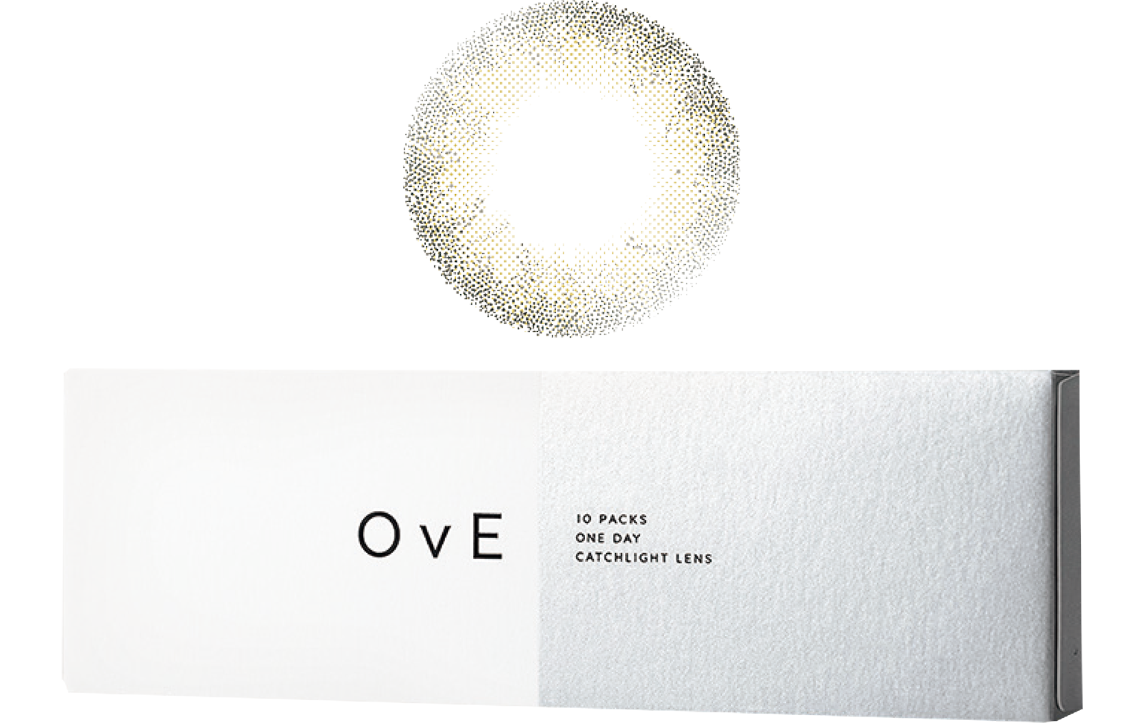 キャッチライトレンズ® OvE 9 1day 10枚入り¥1,628 ［±0.00（度なし）、-0.50～-6.00（0.25ステップ）、-6.50～-10.00（0.50ステップ）］（ANW）