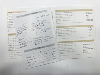 このシートを暗記する勢いで、凝視しながらのメイクが習慣になりました。