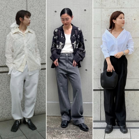 【30代・40代スナップ】レイヤードスタイルから大人の肌見せまで「シャツ＆ブラウス」コーデ7選
