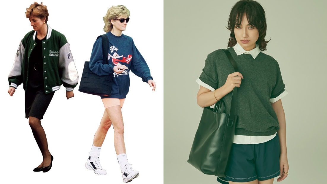 大人女性の【ナイロン素材のショートパンツ】は、シャツやジャケットで「ロイヤル」な着こなしが正解！