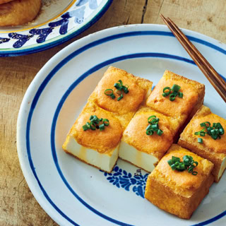 「厚揚げの明太焼き」