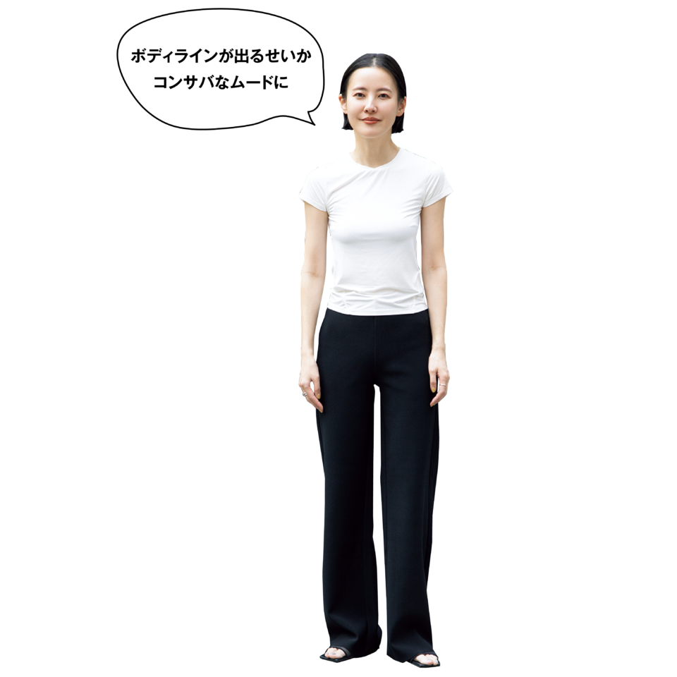 服の着方でモノトーンスタイルはこんなに激変！【上枝みどりさん】のバランス自在なスタイリング術