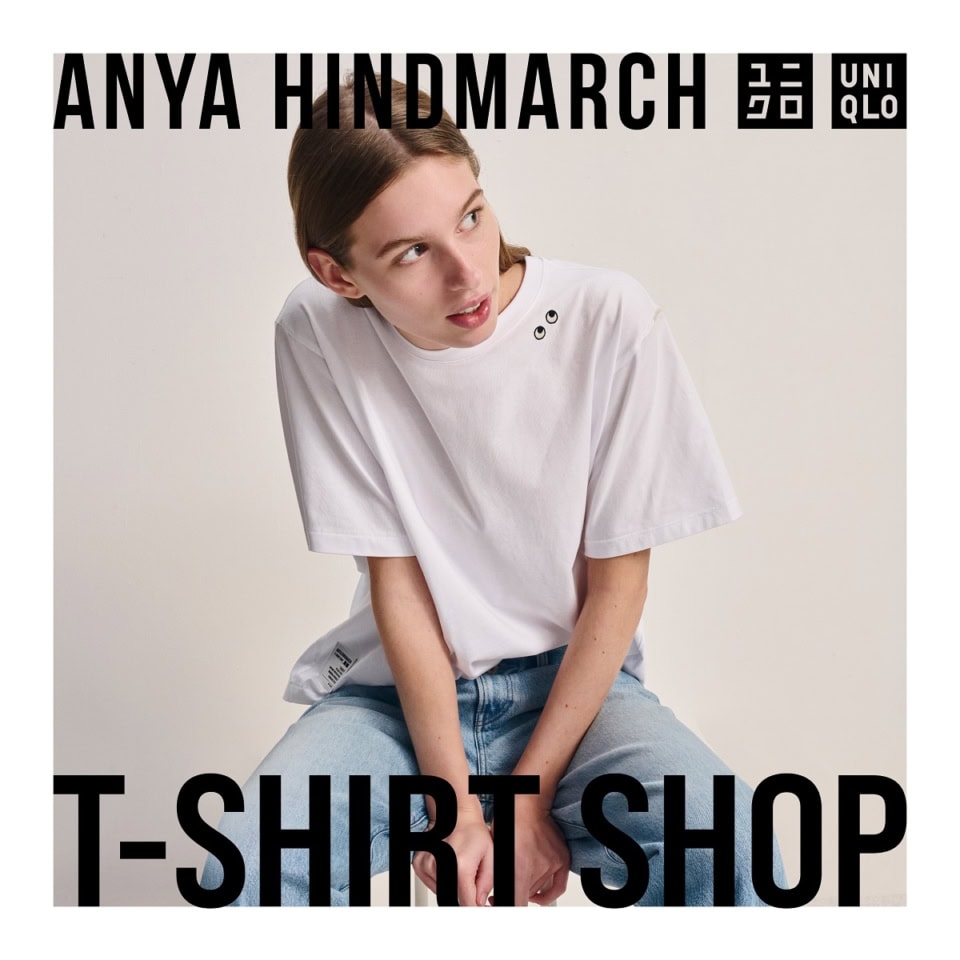 ユニクロ×ANYA HINDMARCHの最強コラボが再び! 2025年夏コレクション「T-SHIRT SHOP」