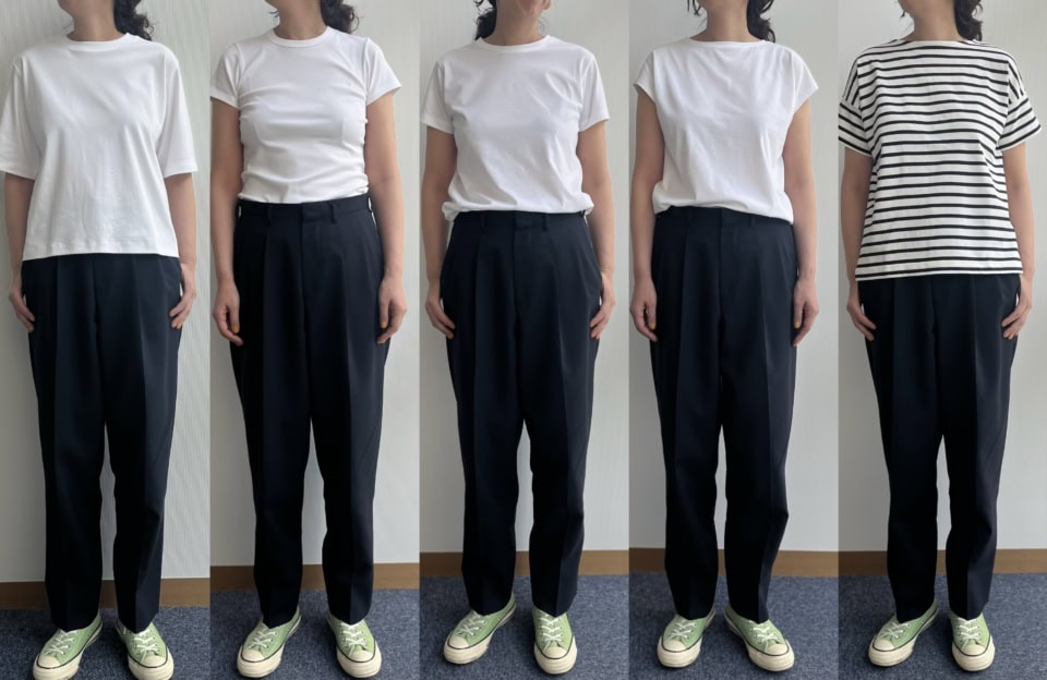 【無印良品】のTシャツ全8モデルを40代ライターが試着&徹底解説【すべて2,990円以下】