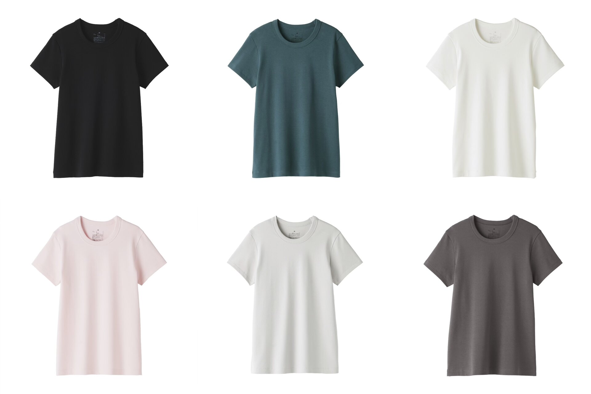 涼感汗じみしにくいクルーネック半袖Tシャツのカラバリはこちら！
