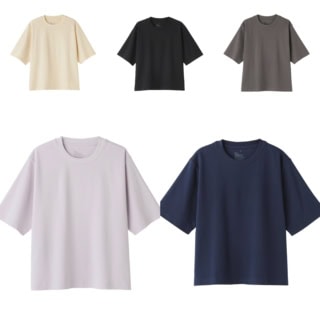涼感UVカットクルーネックワイド半袖Tシャツのカラバリはこちら！