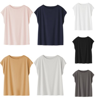 天竺編みフレンチスリーブTシャツのカラバリはこちら！