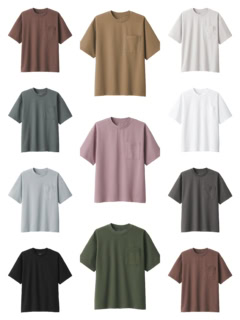 涼感UVカットワイド半袖Tシャツのカラバリはこちら！